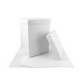 White High Wall Box (8"x8"x12") Base and Lid